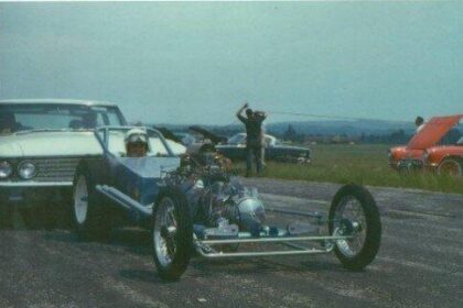 Revving Through Time: Exploring the Golden Age of 1950s Dragsters and Sports Cars in Sunny California